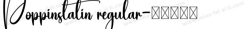 Poppinslatin regular字体转换